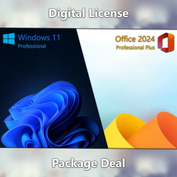 Microsoft Office 2024 Pro Plus & Microsoft Windows 11 Pro digital license keys